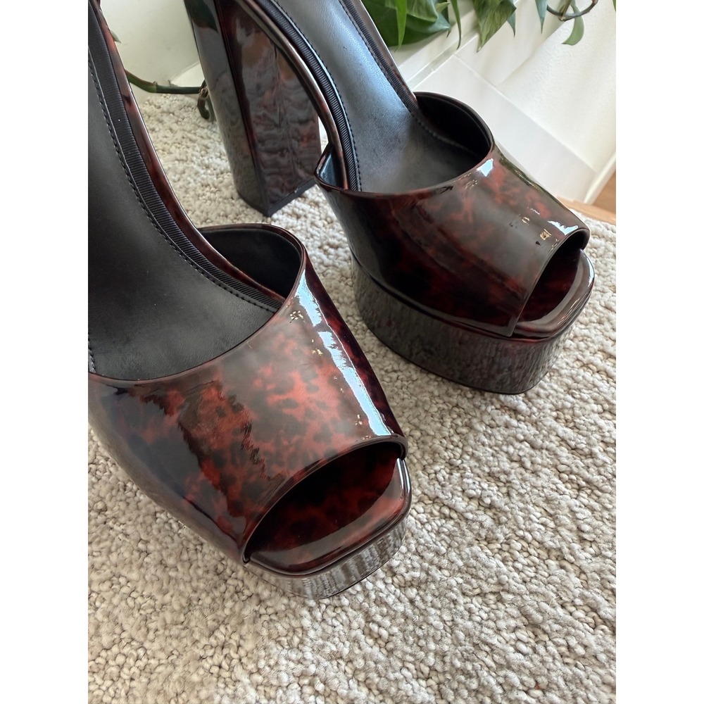 Sam Edelman Tortoiseshell Platform Sandals in Brown - Picture 4 of 14